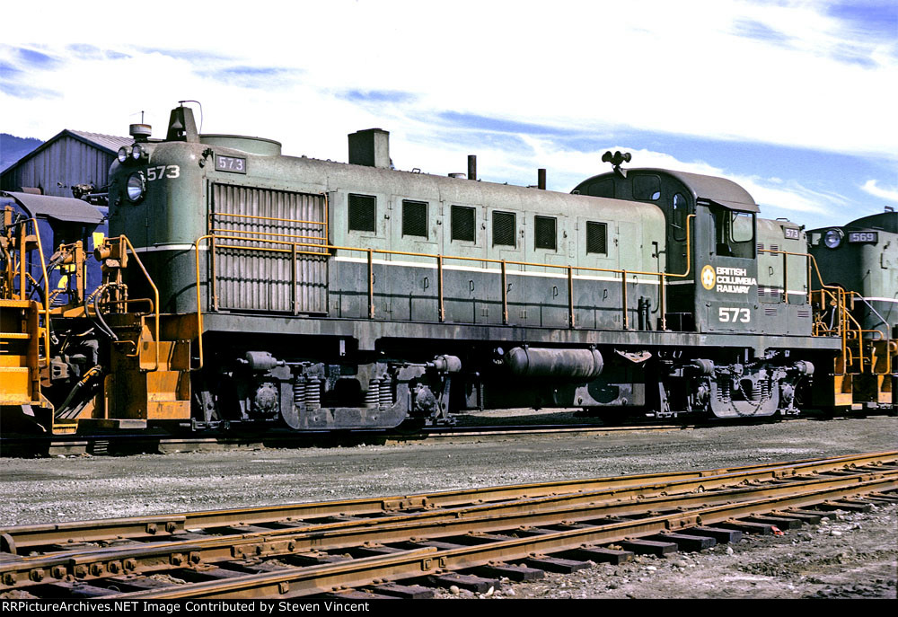 British Columbia Railway MLW RS3 #573